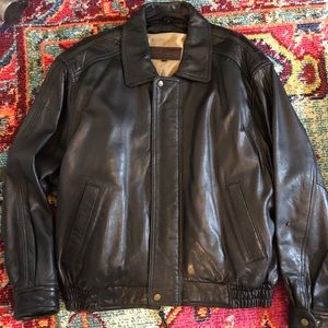 Johnston & Murphy men’s leather jacket
